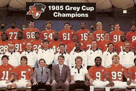 1985 Bc Lions Bc Sports Hall Of Fame