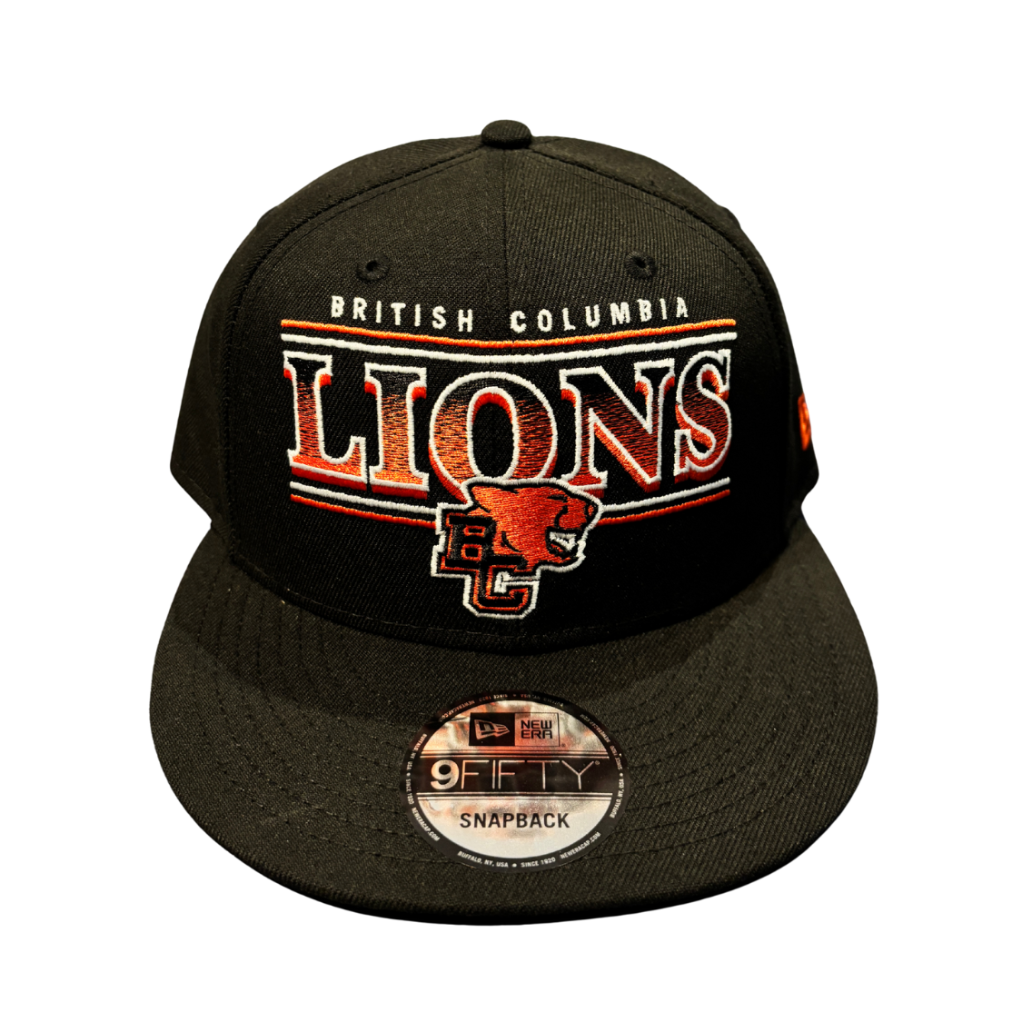 BC Lions Sideline 9FIFTY Snapback Hat (Black)
